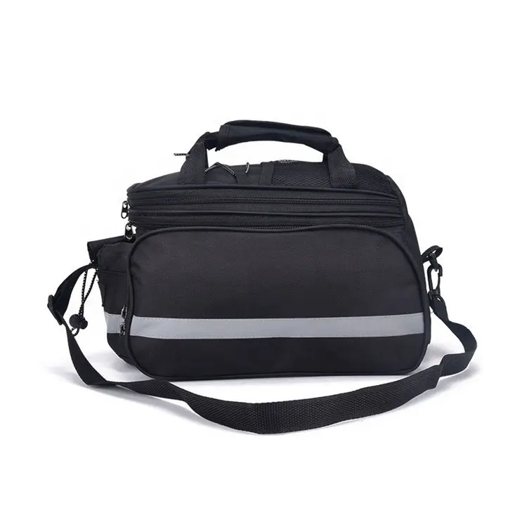 OEM Black Motorcycle Saddle Bag Waterproof Durable Bike Tool Bag Rear Seat Bag