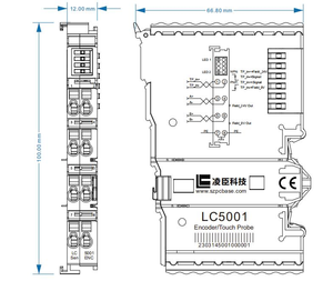 Input e Outputio del modulo Encoder analogico a impulsi distribuiti etercat - Product Image 2
