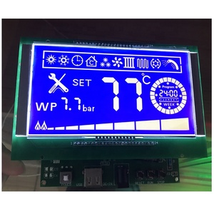 Modulo LCD monocromatico blu personalizzato HTN STN Display 7 segmenti schermo LCD elevatore - Product Image 5