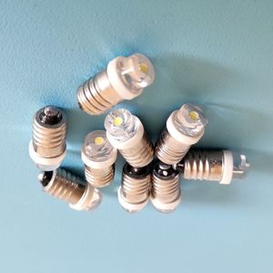 E10 <strong>LED</strong> Flashlight Bulb 1.5V/3V/<strong>4.5V</strong>/6V9V/12V DC 0.6W 15LM Miniature E10 Screw Base <strong>Led</strong> Torch