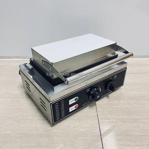 商用电动带温度和时间控制110V 220V 10pcs不粘方形比利时华夫饼机 - Product Image 3