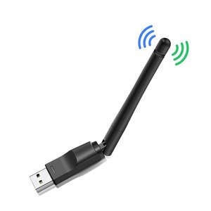 Techkey 802.11n/g/b USB 2.0 Wifi适配器，带150mbps速度外部无线加密狗和天线，用于PC/LAN USB以太网 - Product Image 1