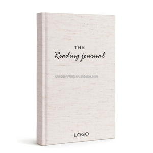 Custom Size Design <strong>Printing</strong> Ivory Linen Hardcover Book Review Reading <strong>Log</strong> Tracker Journal <strong>Notebook</strong> - Product Image 1