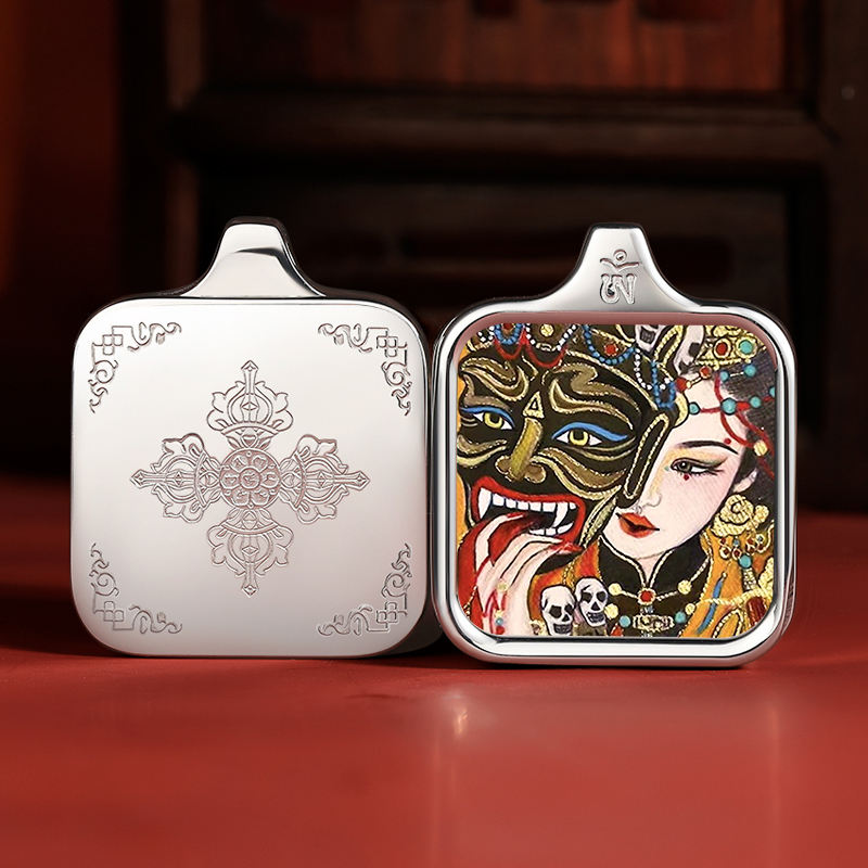 Zakirams past and present-2x2 glossy silver