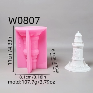 Custom Shaped Eco-Friendly Lighthouse Silicone Cake Mold <strong>Small</strong> Rectangle Bar <strong>Soap</strong> Baking Accessories with Tree <strong>Shape</strong> Model W0807 - Product Image 5