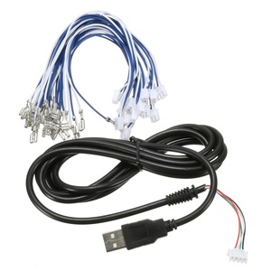 Enchufe Arnés de cableado de la computadora 5 pines JST a montaje de cable USB Cable DE DATOS Cobre PVC Venta al por mayor Dupont 2,54mm UL Stock Trenza 100PCs