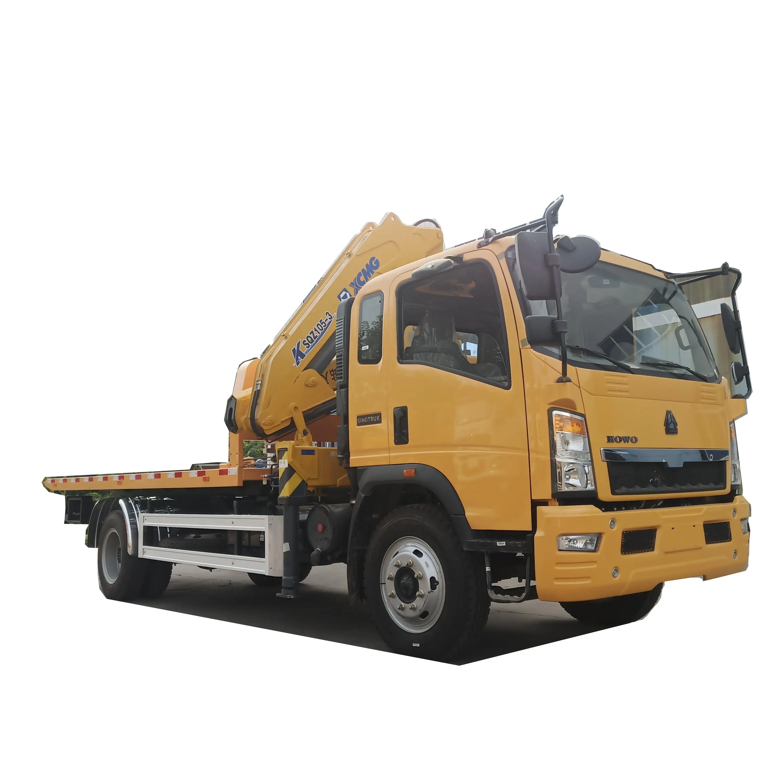 Copowo — camion de remorquage, lit plat avec grue, 5 pouces, 4x2, camion de remorquage