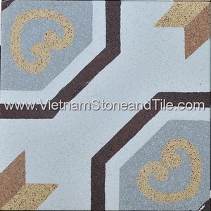 Encaustic בטון בעבודת יד אריחי טרצו גימור אנטי החלקה יכולת כדי לעזור את ריצוף רצפת לא להיות מכוסה מוס מוס - Product Image 5