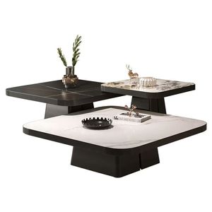 Unique Design Stainless Steel Base Marble Ceramic Top Side <strong>Table</strong> square End <strong>Table</strong> <strong>Set</strong> of <strong>3</strong> for Hotel Home - Product Image 3