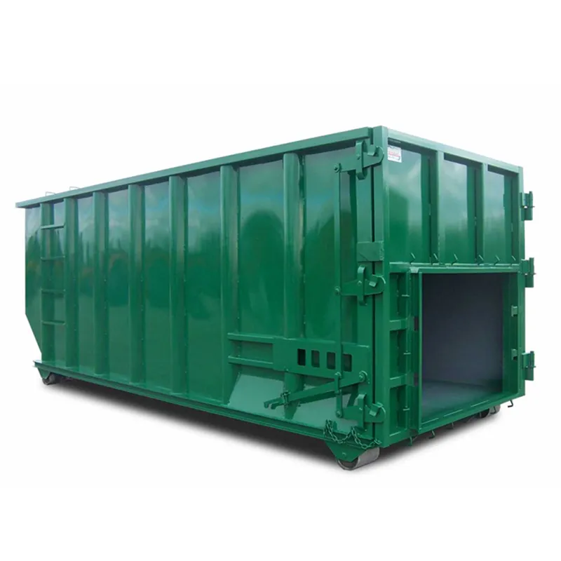 Compacteur stationnaire robuste Compacteurs de déchets Rouleaux robustes et charnières de porte avec points de graissage Poubelles de compacteur
