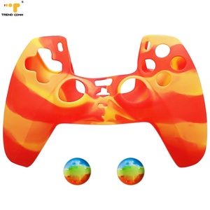 2025 Men Gaming Accessories Stock Camouflage Dust Skin Grip Silicone <strong>Shell</strong> Cover Custom Console Design <strong>Controller</strong> PS5 <strong>Case</strong> - Product Image 2