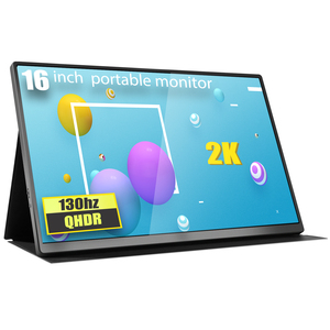 Monitores Portáteis 16 Polegada Led <span class=keywords><strong>Monitor</strong></span> 130Hz Widescreen 2560*1600 Resolução com Entrada Tipo C para PS5