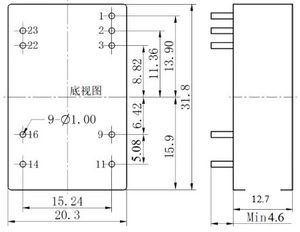 High Standard MDVH5-24S100G Model 24V to <strong>100V</strong> 5W DC DC Switching Power Supply for Miniaturized Electronic Equipment - Product Image 4