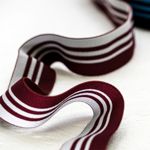 Precio directo de fábrica Logotipo personalizado Alta elasticidad Engrosada Banda elástica entre colores Cintura colorida - Product Image 1