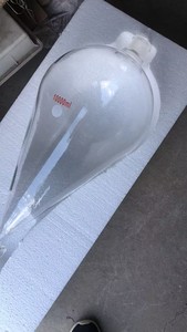 Distributeur de barre de parfum en verre Flacon d'impression logo 50ml-20000ml Entonnoir liquide de séparation en forme de poire avec valve en verre ou en PTFE - Product Image 4