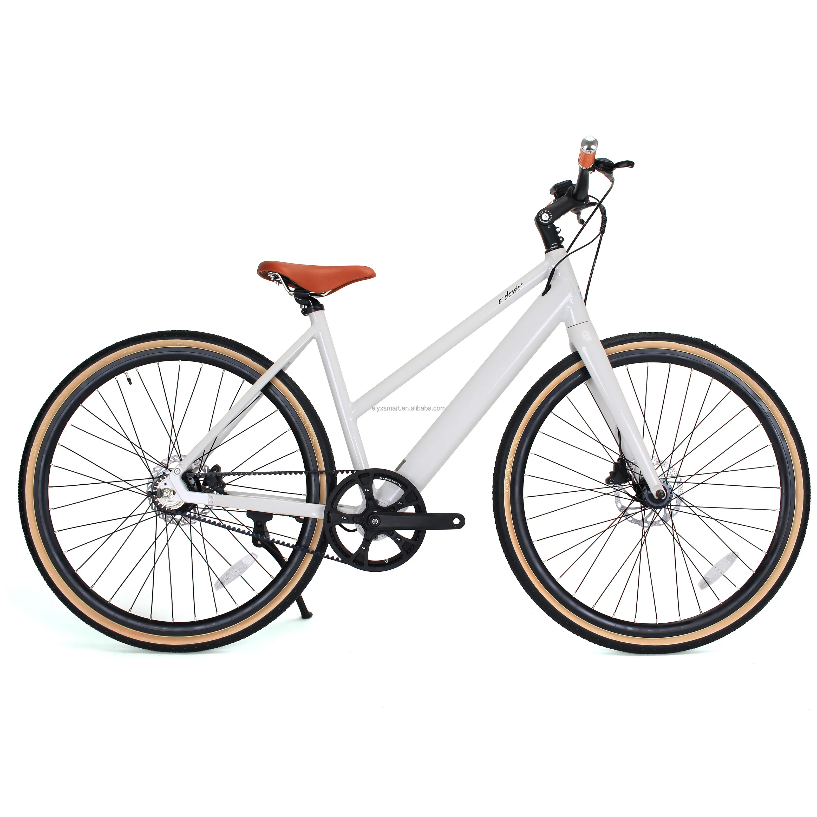 Compre dos y obtenga una bicicleta eléctrica gratis Estilo Vanmoof 700C Gates Cinturón de carbono Bicicleta de carretera de una sola velocidad Bicicleta eléctrica de ciudad para adultos