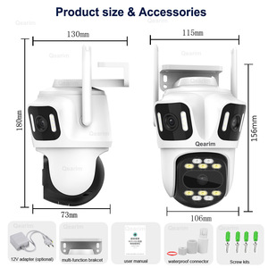 Icsee 8MP กล้องรักษาความปลอดภัยกลางแจ้งแบบ3หน้าจอ4K กล้องเครือข่าย Wi-Fi กล้องรักษาความปลอดภัยภายในบ้าน - Product Image 3