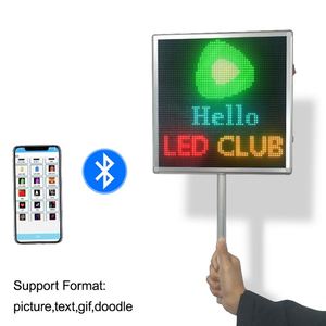 Modische RGB-Bildlauf nachricht Handheld-LED-Anzeige LED-Plakat führte Namensschild für Party konzert Flughafens tars