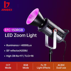 JINBEI EFC-<strong>150</strong> <strong>RGB</strong> <strong>Led</strong> Continuous Light Vlogging Kit with Octagon Soft Box and Light Stand for Video Recording Outdoor Shooting - Product Image 3