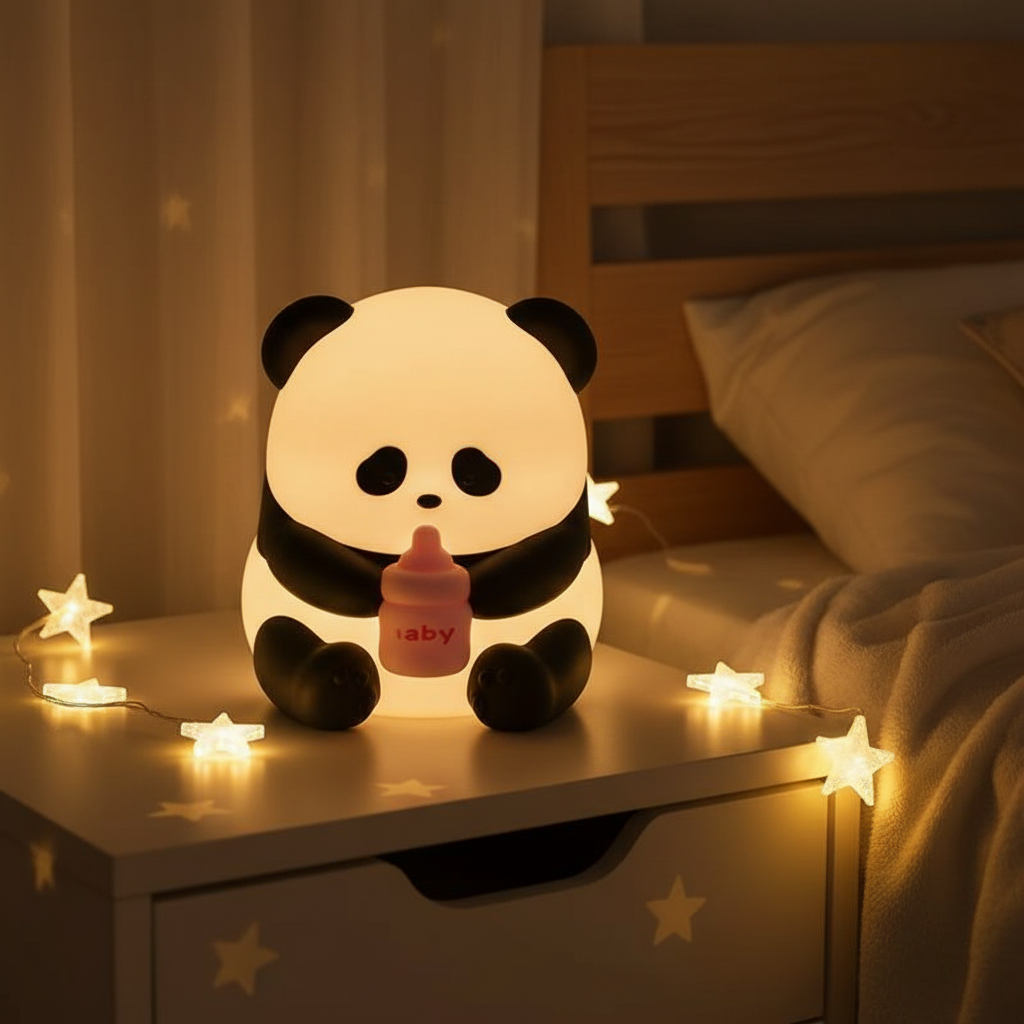 Bottiglia colorata Panda
