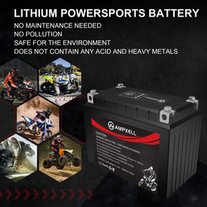 AMPXELL 12V 45Wh CA210A 3.5Ahカースタートストップリチウム電池4端子電動スタート発電機ホンダスズキカワサキ - Product Image 5
