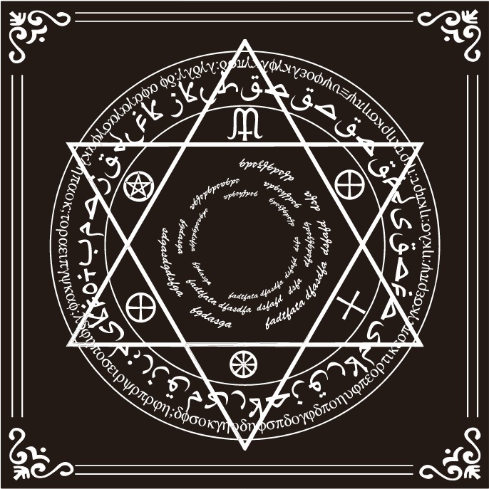 Tarot card spread tablecloth
