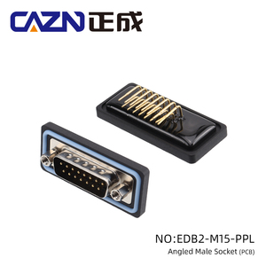 E-DB15插座电缆连接器电缆组件插头防水连接器IP67公母电缆插头