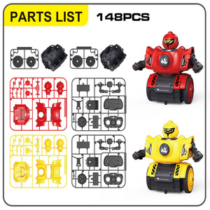 MILI eğitici oyuncak interaktif boks robotları 2.4Ghz DIY montaj savaş oyunu eejekoltuk eğlenceli RC Robot ses ile çocuklar için mücadele - Product Image 3