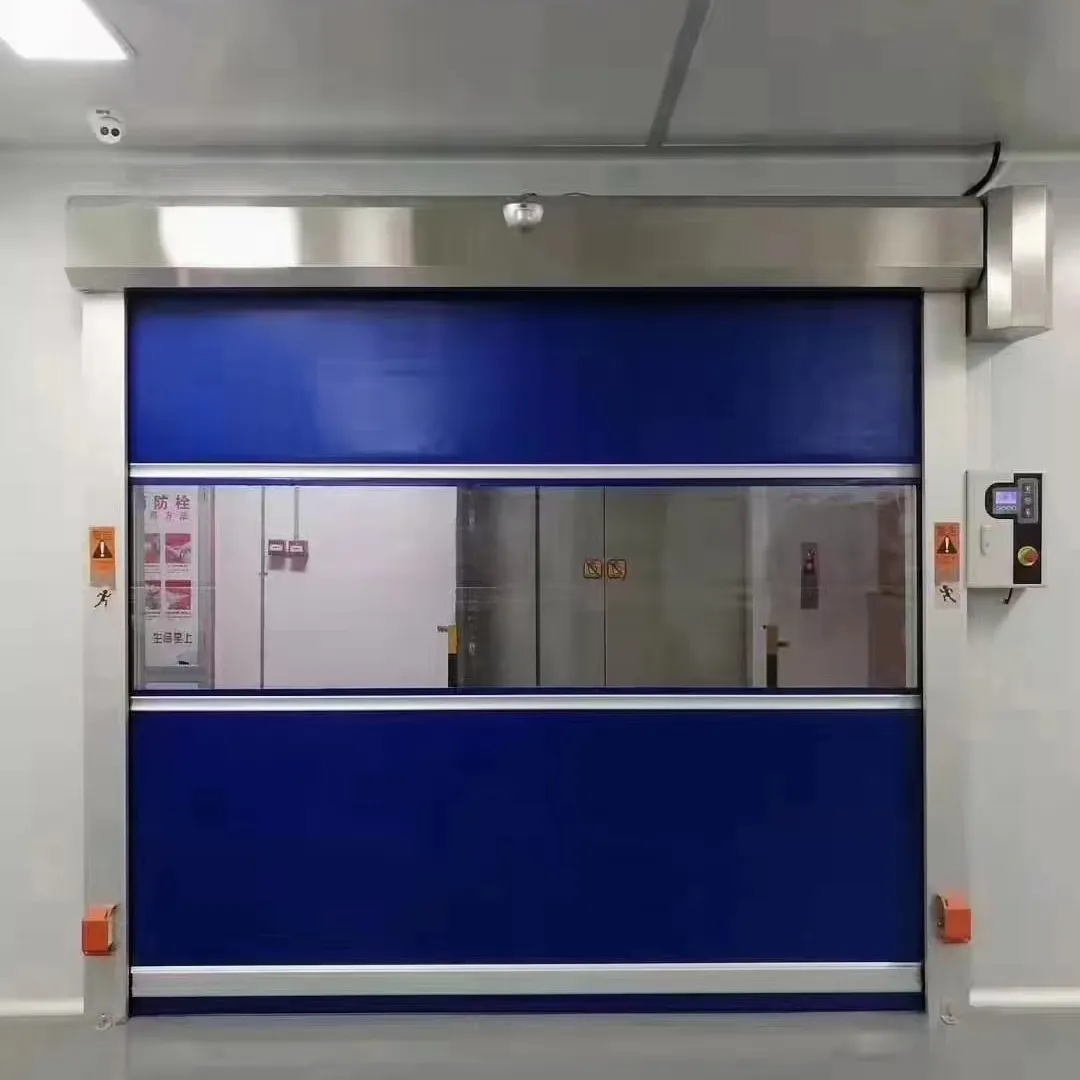 Puerta de alta velocidad Obturador rápido Aprobado por La CE Cámara frigorífica industrial rápida automática PVC Acero inoxidable Comercial Contemporáneo CN;GUA