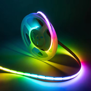 New <strong>LEDs</strong> COB Strips High Density 480 Per Meter <strong>DC12V</strong> 24V Magic No Light Point <strong>RGB</strong> Flexible COB <strong>LED</strong> Strip - Product Image 2