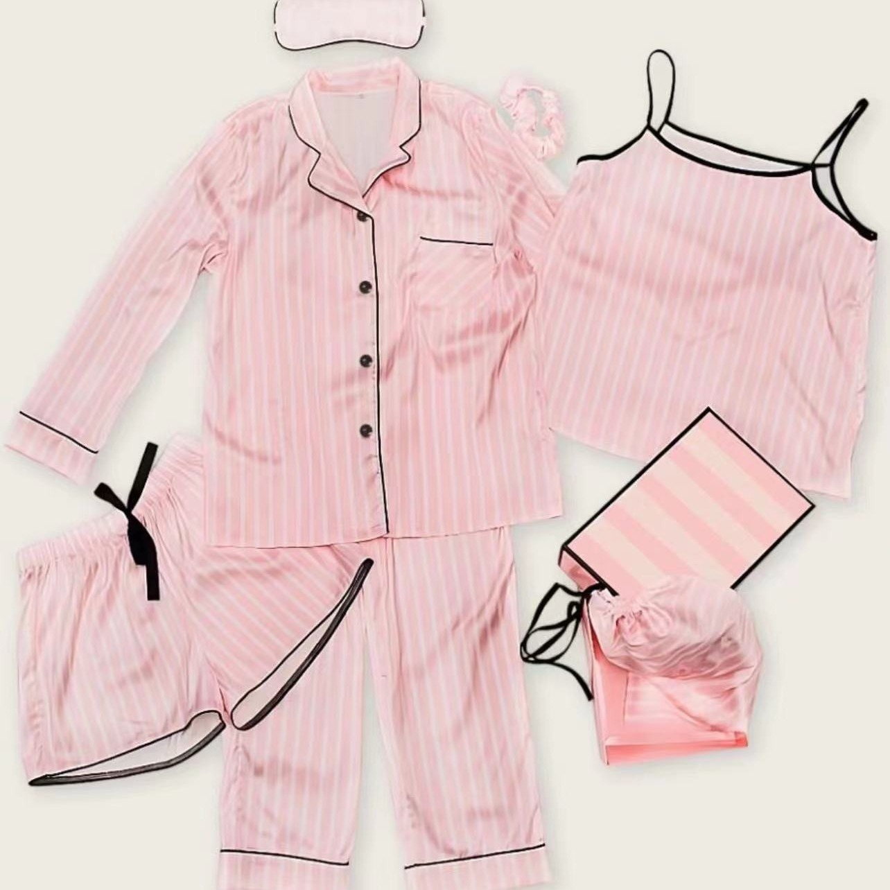 Set da 7 pezzi - senza strisce ricamate