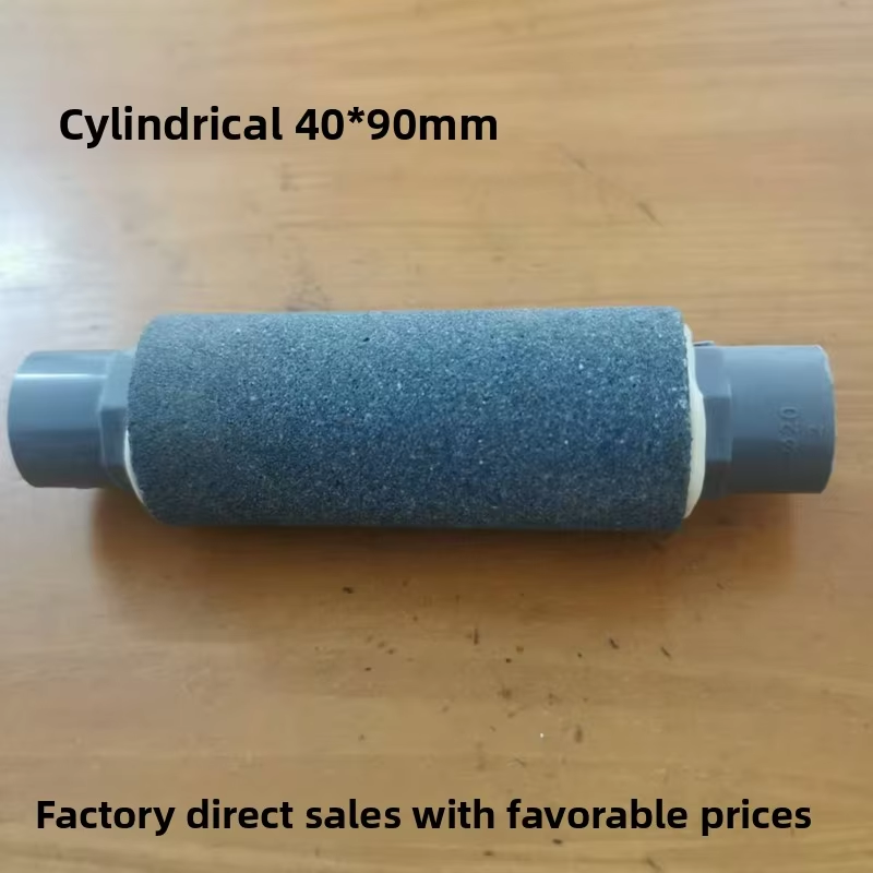 Black Cylinder double holes air stone 4*9