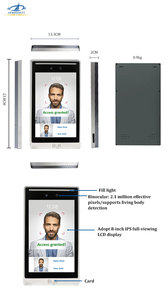 HFSecurity RA08L Linux Ready <strong>Software</strong> 8 Inch IP65 Waterproof Wifi 4G Nfc Time Clock Fingerprint Attendance <strong>System</strong> - Product Image 2