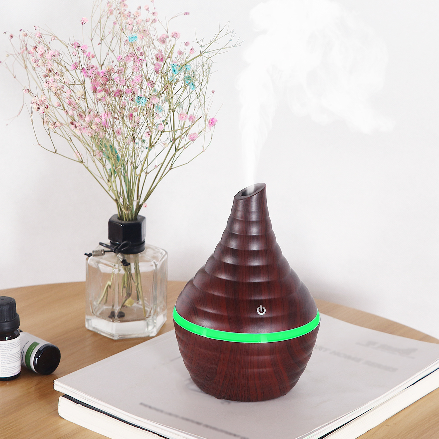 Grain de bois foncé