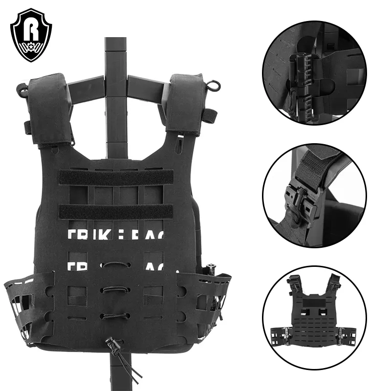 남자 전체 보호 패션 전술 조끼 미국 보안 플레이트 캐리어 두더지 전술 조끼 빠른 릴리스