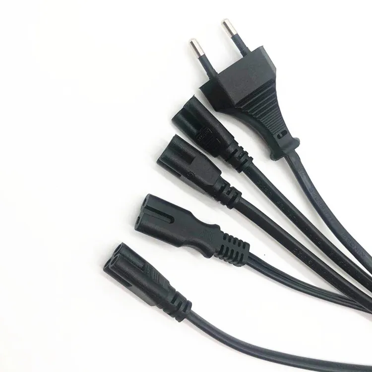 2,5 A 250V EU-Netz kabel IEC 320 C7 2-poliges Netz kabel mit Schalter verlängerung kabel