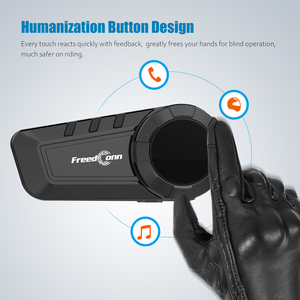 Sistemas de comunicación inalámbricos para exteriores, auriculares de alta calidad de sonido, cancelación de ruido, intercomunicador Bluetooth para motocicleta para casco - Product Image 3