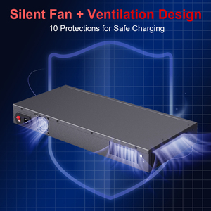Heavy Duty 16-Port 65W Charger Hub, Supports PD/QC/SCP Protocols, Global Voltage <strong>Input</strong> - Product Image 5