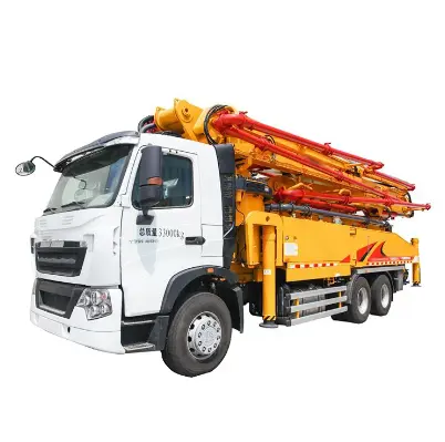 High Efficiency Hb43v 43m Mobile Truck Concrete Pump With Competitive Price
