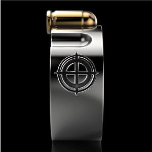 爆発的な創造的なb-u-l-le-tメンズリングR-ussianルーレットリボルバー2色メッキリング - Product Image 3