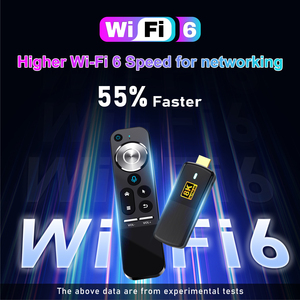 Smart TV Stick 4k Android 13 8K Ultra HD dispositivo di Streaming 2.4/5G Dual Band Wifi 6 TV Dongle H96 Max M3 2.4G telecomando vocale - Product Image 5