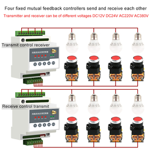 4-Kanal-Switching Wireless-SPS-Fernbedienung 10A max. Bidirektion ale IO-Erfassungs übertragungs relais Fernbedienung eingänge - Product Image 3