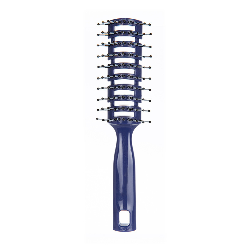 Blue comb and black teeth