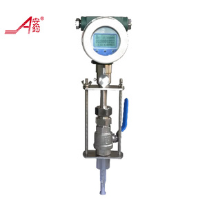 Caudalímetro másico de gas térmico enchufable Medidor de flujo de gas natural con salida de pulso RS485 de 4-20mA - Product Image 1