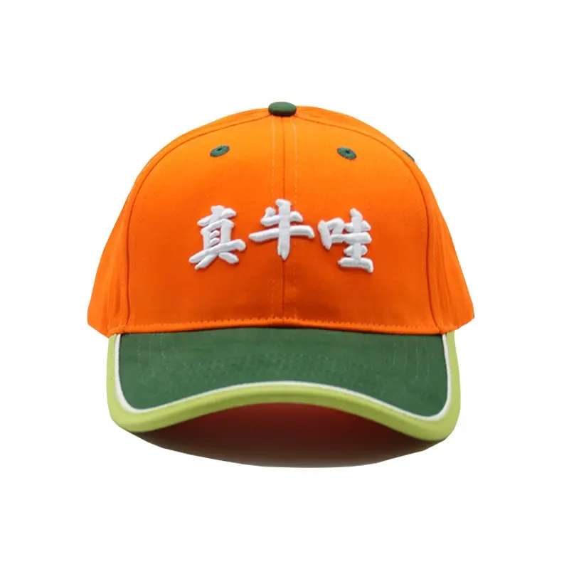 중국 도매 웹 사이트 혁신적인 디자인 사용자 정의 3D 자수 면 능직 성인 야구 모자 모자