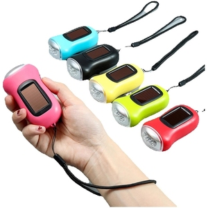 <strong>LED</strong> Torch Dynamo Torch Light Hand Crank Flashlight Solar Power <strong>Wind</strong> <strong>up</strong> Flashlight for Outdoor Camping Fishing Emergency Lamp - Product Image 6