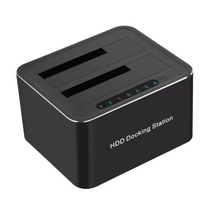 2.5 3.5HDD用多機能2ベイ外付けHddエンクロージャーデスクトップハードドライブエンクロージャー - Product Image 1