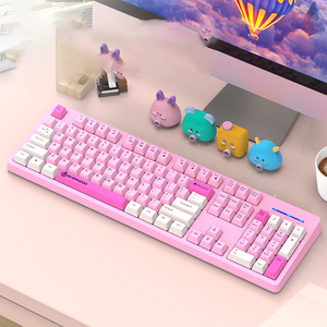 Multiple Color Water Resistant Wired USB Heavy-duty High-end Rainbow LED Backlit <strong>Computer</strong> Business RGB Gaming <strong>Keyboard</strong> and <strong>Mouse</strong> - Product Image 1