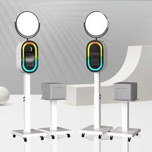 Dola Custom Photo Booth Neueste tragbare Photo booth RGB Licht Maschine Kamera Video tragbare Spiegel Photo Booth Garantie
