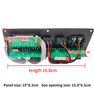 Custom 2CH Digital BT <strong>MIC</strong> <strong>Input</strong> Rechargeable 12V Karaoke Power Amplifier TF USB Mixer Audio Accessories Support Customization - Product Image 6